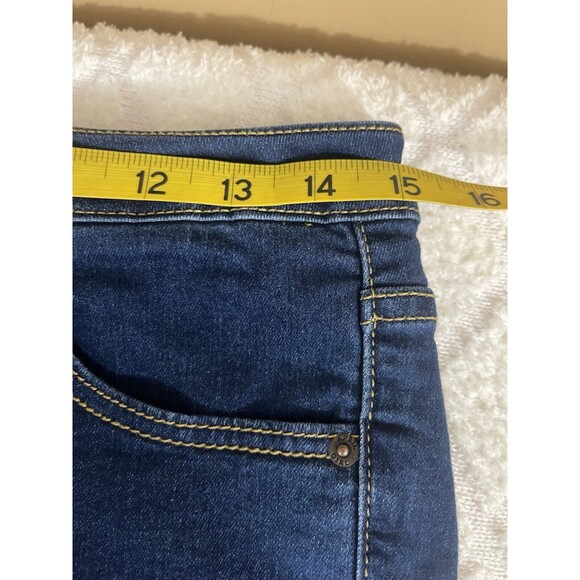 April Girl Jeans Skinny Stretchy 30w 28L. Dark Blue Jeggings - Picture 10 of 12